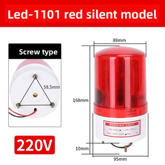 Jingbang LTE-1101J Magnetic Suction Alarm Light - Flashing Signal Strobe Rotating Warning Acoustic-Optical Alarm (220V/24V)