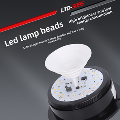 LTD - 5095 School Bus Top Light Engineering Vehicle Safety Warning Flashing Strong Magnetic Strobe Yellow Signal Light 220V