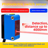 The store strongly recommends the square photoelectric switch with adjustable diffuse reflection, adjustable distance, background object sensing detection and red laser sensor, which offers the best cost performance