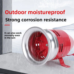 Wind Snail Motor Alarm MS - 390 High - Power Metal 12/24/220V Buzzer Horn Industrial Siren.