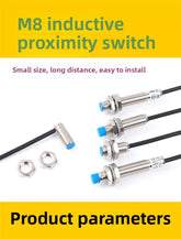 m8 proximity switch elbow sensor npnp human body induced voltage detection Two-wire normally open DC inductive type