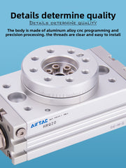 AirTAC Rotary Cylinder HRQ3 HRQ7 HRQ10 HRQ20 HRQ30 HRQ50 HRQ70 with Buffer A