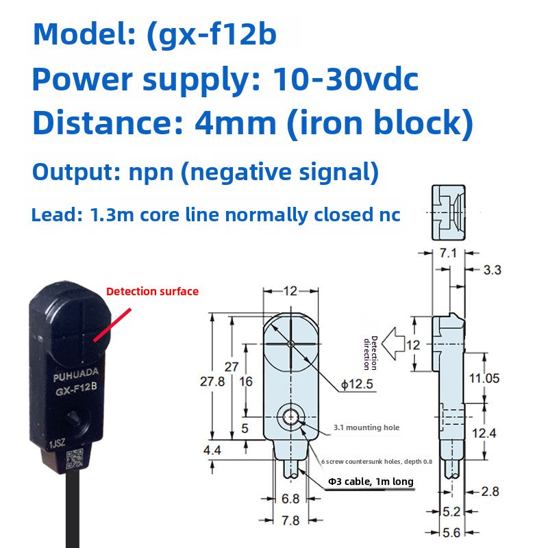 Inductive metal proximity switches TL-W3MC1/TL-W3MB11/W3MC2/W3MB2/NPN PNP three-wire