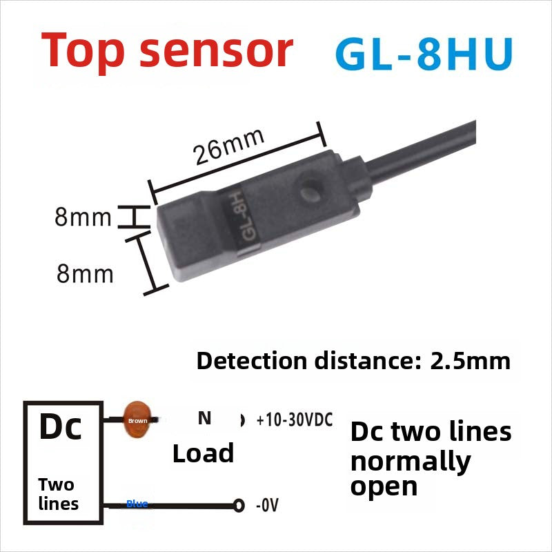 Micro proximity switch sensor metal sensor GL-8H, GL-8F, GL-8FB