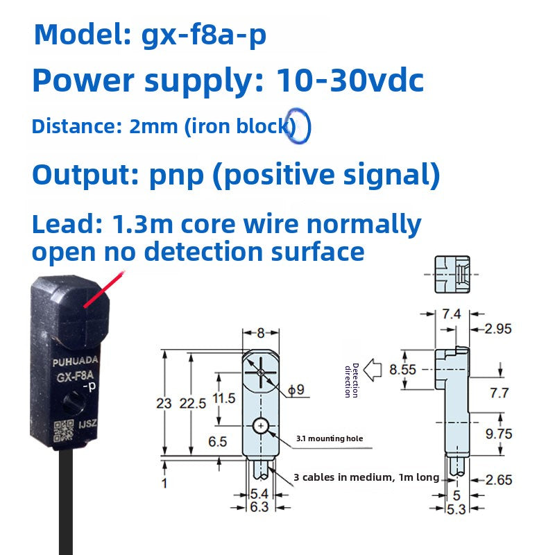 Inductive metal proximity switches TL-W3MC1/TL-W3MB11/W3MC2/W3MB2/NPN PNP three-wire
