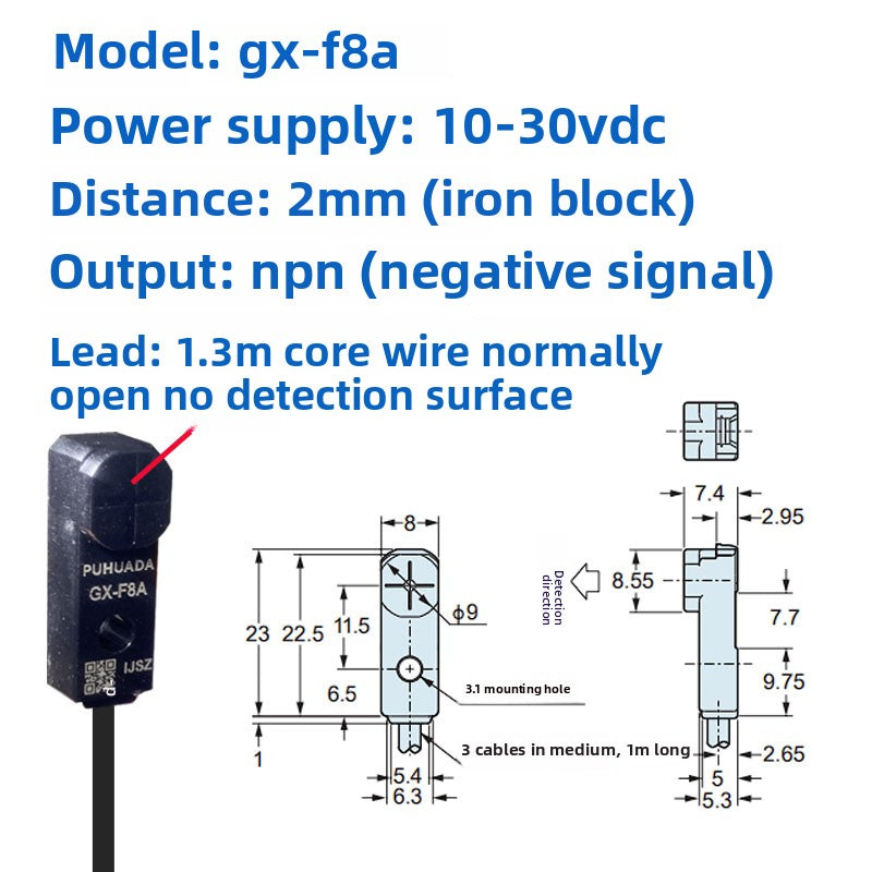 Inductive metal proximity switches TL-W3MC1/TL-W3MB11/W3MC2/W3MB2/NPN PNP three-wire