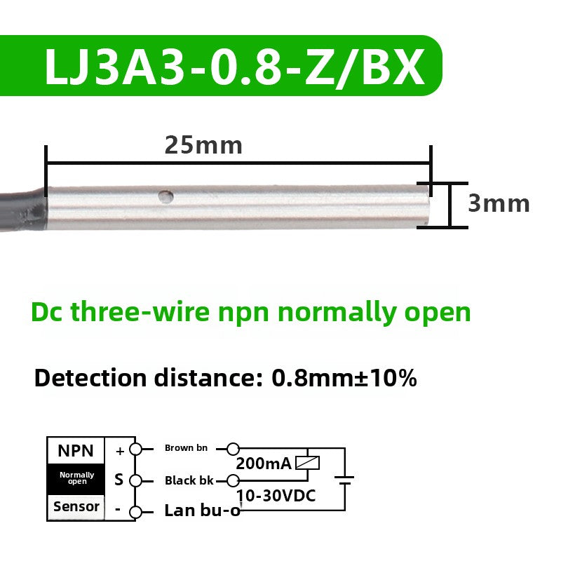 M3, M4, M5, M6, M6.5 micro proximity switch sensors have high detection accuracy and are sold directly by the manufacturer