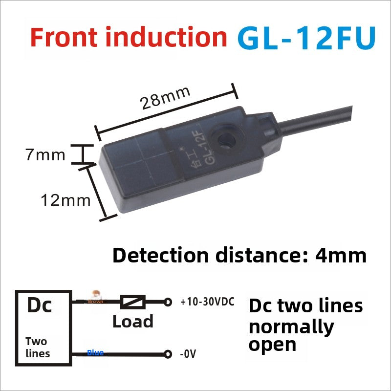 Micro proximity switch sensor metal sensor GL-8H, GL-8F, GL-8FB