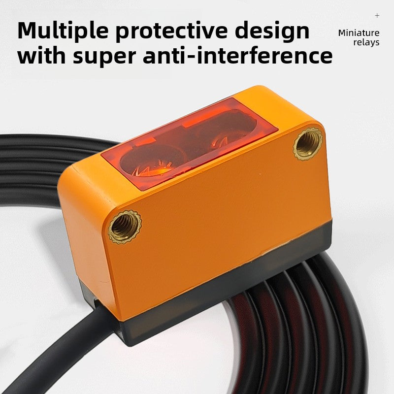 The store strongly recommends the square photoelectric switch with adjustable diffuse reflection, adjustable distance, background object sensing detection and red laser sensor, which offers the best cost performance