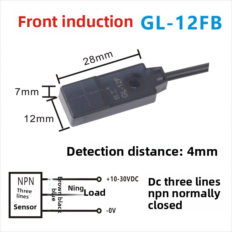 Micro proximity switch sensor metal sensor GL-8H, GL-8F, GL-8FB