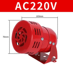 24V/12V buzzer alarm, wind motor MS-190 horn alarm, electronic screw AC220V